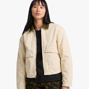 NWT Timberland Womens quilted washed canvas jacket